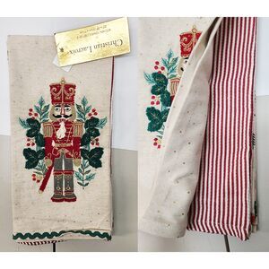 NWT Christian Lacroix Nutcracker Christmas Kitchen Towels Set 3 Festive 20"x28"